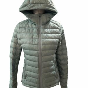 Everest Outdoor Women's Quilted Hooded Jacket - Green Swedish/Nordic Brand